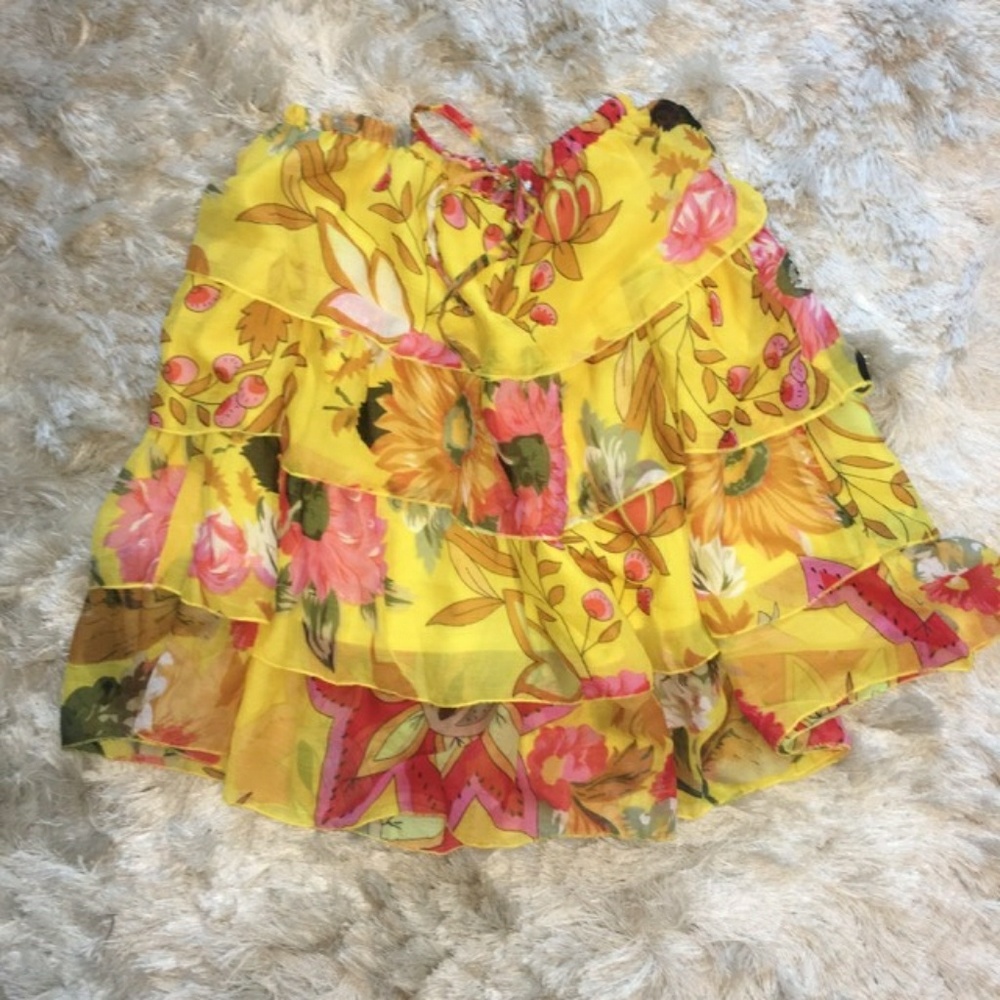 Vibrant Stretchy Tiered FUN Skirt! 💗